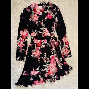 B Darlin wrap around dress